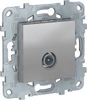 Розетка TV Оконечная без рамки Schneider Electric Unica New 1-м. алюминий